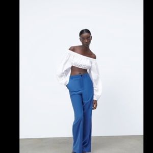 NWT ZARA Puff Sleeve Top